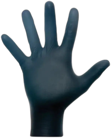[PR60005MED0005] GUANTES DESCARTABLES ANTIDESLIZANTES COLOR NEGRO DE NITRILO EN PACK DE 100 UNIDADES TALLE L