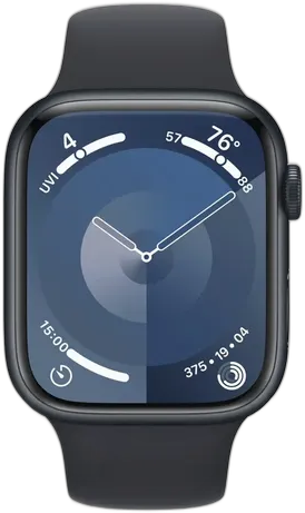 [PR10040APP0056] APPLE WATCH SERIES 9 45MM MIDNIGHT AL MIDNIGHT SB M/L GPS MR9A3LW/A