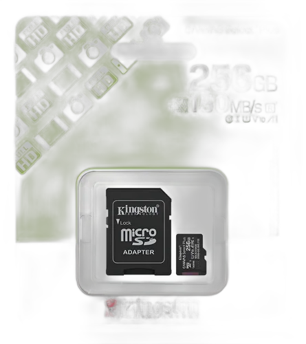 KINGSTON 256GB MICROSDXC CANVAS SELECT PLUS GEN3 150MB/S A1 CARD + ADAPTER MODELO SDCS3/256GB